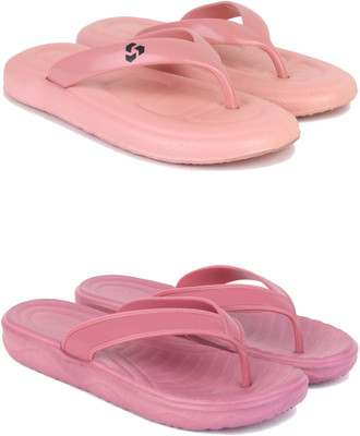 Pennen Women Slippers(Pink , 8)