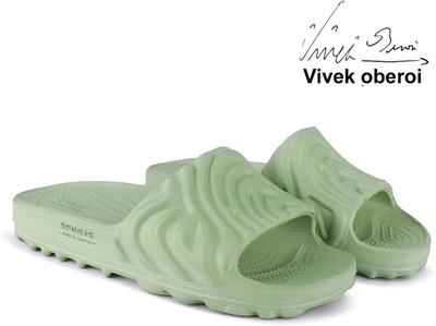 BERSACHE Men Flip Flops(Green , 10)