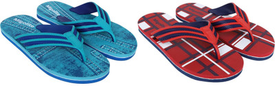 MIGOLITE Men Slippers(Blue, Red , 10)