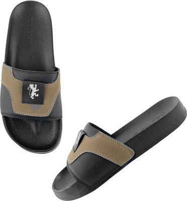 RED TAPE Men Slides(Black, Brown , 11)