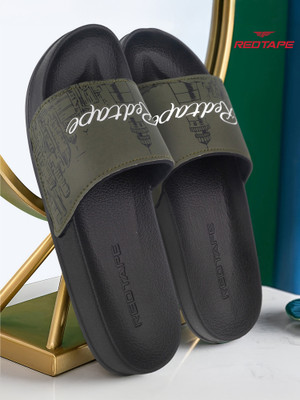 RED TAPE Women Slides(Black , 3)