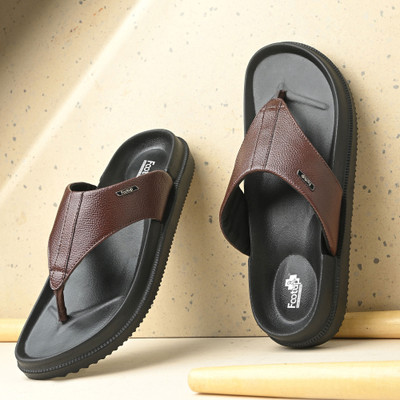 Footup Men Super Soft|Orthopedic|Comfortable|Lightweight|Diabetic Flip Flops(Brown , 6)