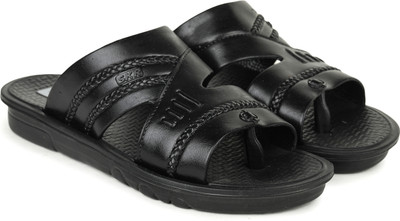 Skyultra Men Flip Flops(Black , 8)