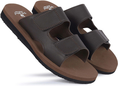DR STTEP Men Orthopedic Slippers for Men Comfort Fit Soft Cushion Lightweight Slippers(Brown , 6)