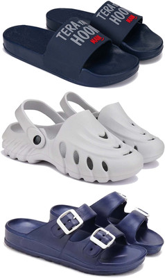 Pennen Men Flip Flops(Blue , 7)