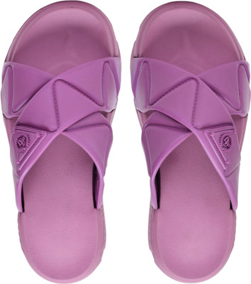 AJANTA Women Slides(Purple , 5)