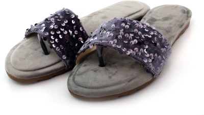 Anjaneya Creations Women Grey Sandals