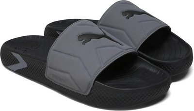 PUMA Men SoftridePro Leadpuff Slides(Black , 8)
