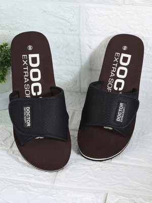 DOCTOR EXTRA SOFT Women Slides(Brown , 9)