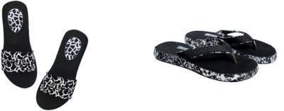 BOOMBEAUTY Women Flip Flops(Multicolor , 5)