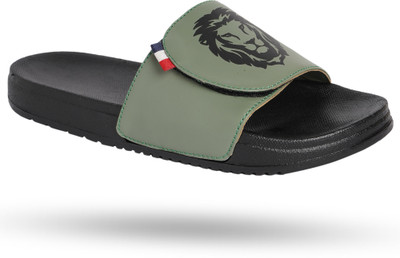Shoe Mate Men Slides(Green , 11)