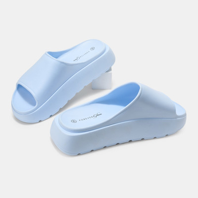 Forever Glam By Pantaloons Women Flip Flops(Pink , 5)