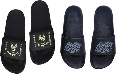 Digimahadev Men Flip Flops(Multicolor , 9)