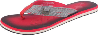 Sparx Men Flip Flops(Red , 9)
