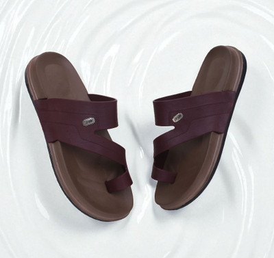 Pampy Angel Men Sandals(Maroon , 7)