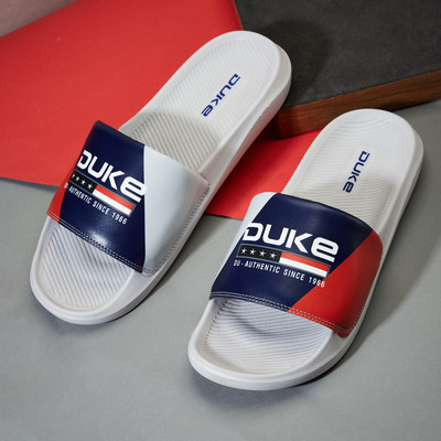 DUKE Men Slides(Grey , 9)