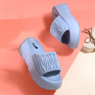 Footup Women Newly Launch | Classic Ultra Soft | Cushion | Comfortable|Premium|Stylish|Trendy Flip Flops(Blue , 4)