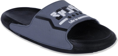 Shoe Island Men Slides(Grey , 8)