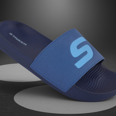 STRIKER Men Slides(Blue , 9)