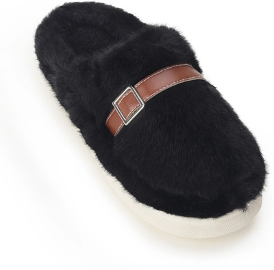 Cassiey Men Slippers(Black , 8)
