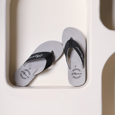 Zeekos Men Mens Comfortable Stylish Trending doctor Slippers(Grey , 6)