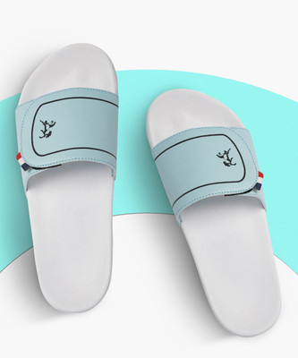 Shoe Mate Men Slides(Blue , 7)