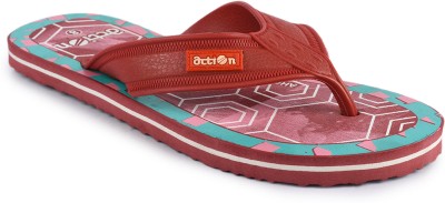 ACTION MILANO Men Slippers(Maroon , 7)