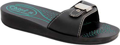 CHIPS Women Slides(Black , 8)