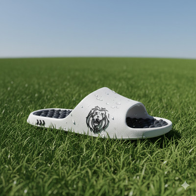 KAVIYAA MERCHANTS Men Flip Flops(Grey , 7)