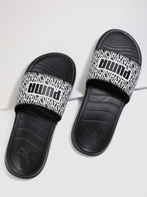 PUMA Men Popcat 20 Mono RES Slides(Black , 9)