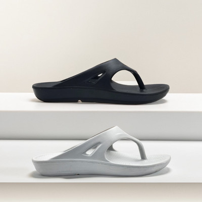 ventus Women Flip Flops(Black , 10)