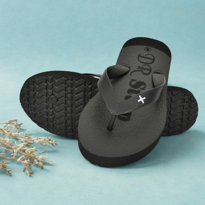 DR STTEP Men Slippers(Black , 6)