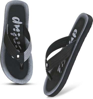 Footup Men Footup Comfortable|Ultra-Light|Stylish and Trendy|Flip Flops for Men Flip Flops(Black, Grey , 6)