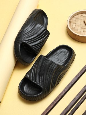 URBOBOX Men Slides(Black , 7)