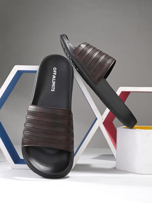 OFF LIMITS Men Slides(Brown , 10)