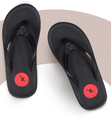 Sparx Men Flip Flops(Black , 9)