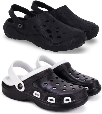 KAPYANSH Men Clogs(Black, Black , 9)