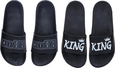 Digimahadev Men Flip Flops(Multicolor , 7)