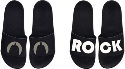 nvisan Men Slides(Grey, White , 7)