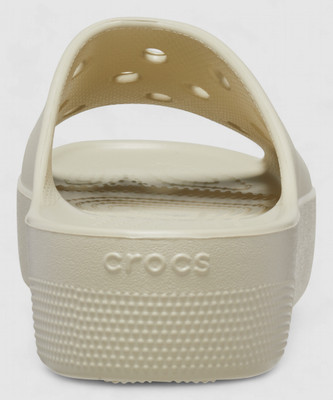 CROCS Women Classic Platform Slides(Beige , 8 UK/India)