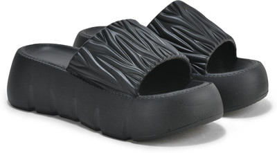 Beonza Women Slides(Black , 7)