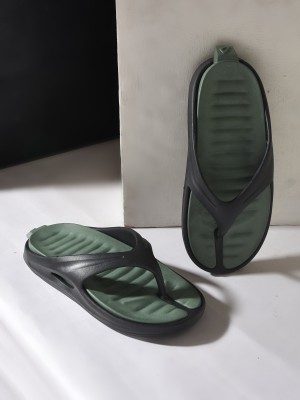 Impakto by Ajanta Men Flip Flops(Olive , 8)