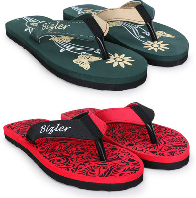 BIZLER Men Slippers(Multicolor , 8)
