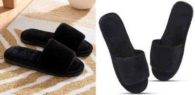 rexizone Women Slides(Grey, Black , 4)