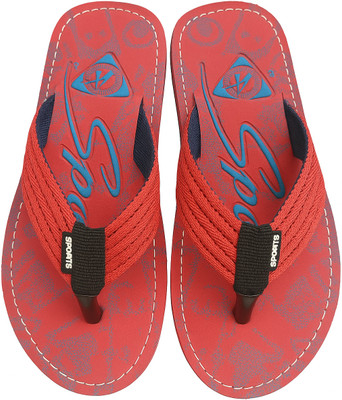 LOX Men Slippers(Red , 10)
