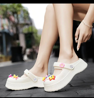 Deals4you Women Slides(Off White , 7)
