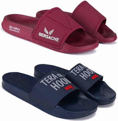 BERSACHE Men Slides(Multicolor , 8)
