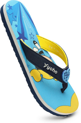yoho Women Slippers(Blue , 8)
