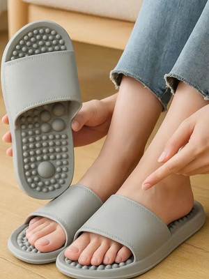 OZIA Women Slides(Grey , 5)