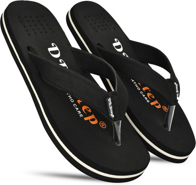 DR STTEP Men Orthopedic Slippers for Men Comfort Fit Soft Cushion Lightweight Slippers(Black , 10)
